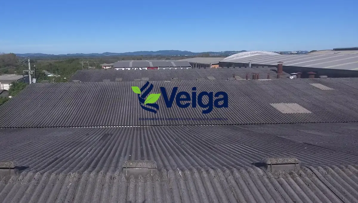 A fábrica vista de cima, em Novo Hamburgo