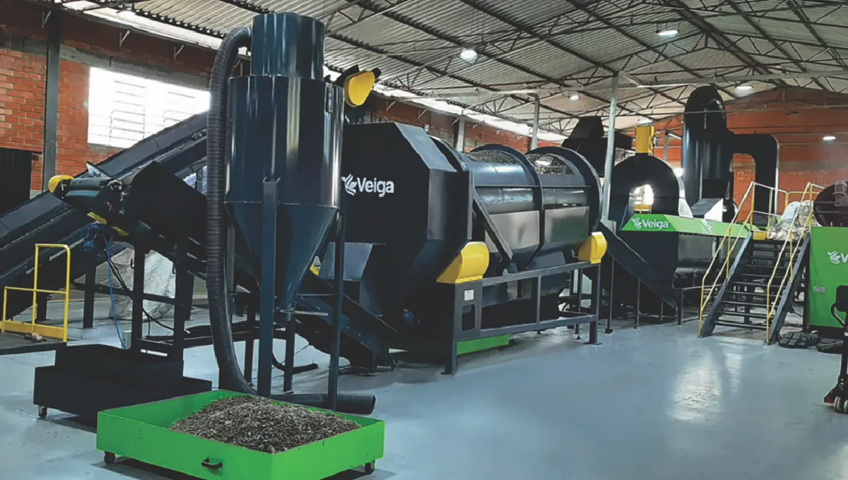 Usina biomecânica de RSU na fábrica